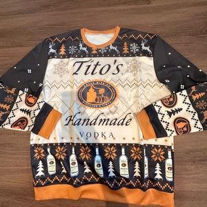 Tito’s Christmas sweater NWT